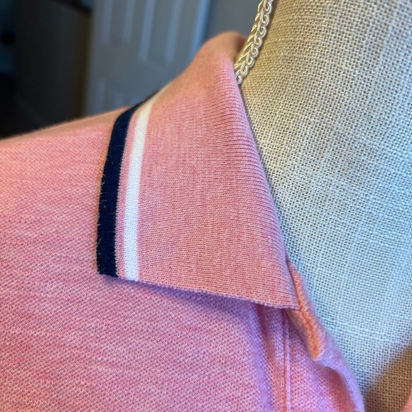 American eagle, medium pink and navy Polo. - Picture 3 of 6